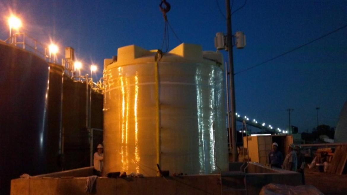 HCl Tank Set at Morgantown Station HCl Tank Set at Morgantown Station