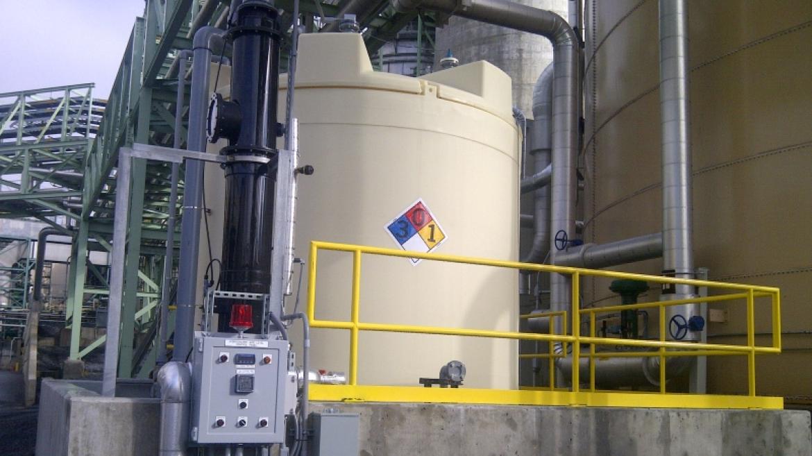 Completed HCl Tank at Dickerson Station Completed HCl Tank at Dickerson Station