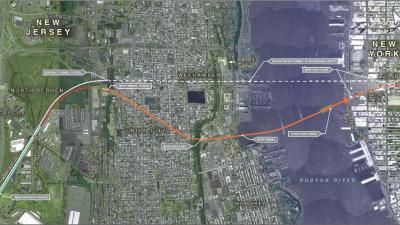 Hudson Tunnel Project Preferred Alignment (GDC Rendering)