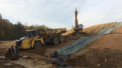 Brandywine Site Drainage Swail Construction